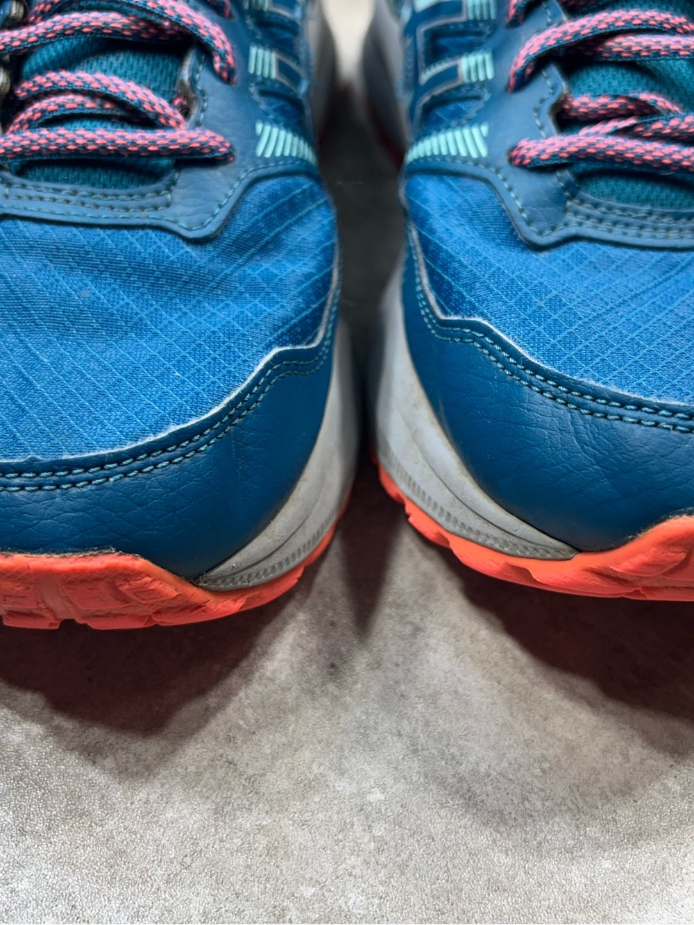 ASICS Trail Scout 2 Women's Size 10 Teal Blue Running Shoes with Coral Accents - Picture 4 of 14
